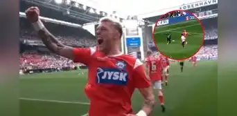 ¡Campeón! Oliver Sonne le dio el título de la Copa Dinamarca a Silkeborg IF tras anotar un golazo