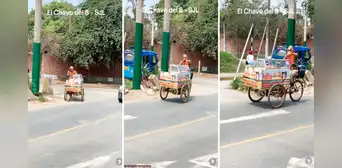Peruano se disfraza del Chavo del 8 para vender churros en SJL y le dicen: “Le quitó el negocio a Don Ramón” Peruano se disfraza del Chavo del 8 para vender churros en SJL y le dicen: “Le quitó el negocio a Don Ramón”