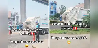 Peruano viaja colgado en camión recolector de SJL para llegar a casa y le dicen: “Ahorro es progreso” Peruano viaja colgado en camión recolector de SJL para llegar a casa y le dicen: “Ahorro es progreso”