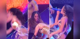 Danna Paola sufrió estrepitosa caída durante su concierto en Lima: ¿qué pasó con la cantante mexicana?