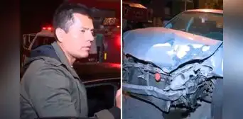 SJL: coronel choca su vehículo contra taxi y denuncian que habría estado alcoholizado SJL: coronel choca su vehículo contra taxi y denuncian que habría estado alcoholizado