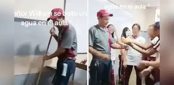 Alumnos sorprendieron a trabajador de limpieza con emotiva sorpresa: “Educación con humanidad y empatía” Alumnos sorprendieron a trabajador de limpieza con emotiva sorpresa: “Educación con humanidad y empatía”