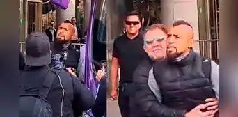 Arturo Vidal perdió los papeles y casi agrede a hincha previo al Alianza Lima vs. Colo-Colo Arturo Vidal perdió los papeles y casi agrede a hincha previo al Alianza Lima vs. Colo-Colo