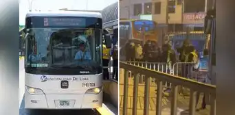 Metropolitano: trabajadores protestan por falta de pago y bloquean vías en estación Naranjal