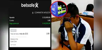 Alianza Lima y Colo-Colo empatan e hincha pierde S/25.000 en apuesta