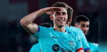 Con un doblete de Fermín López, Barcelona venció 2-0 a Almería por LaLiga de España