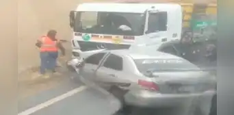 Nuevo accidente en Pasamayo: reportan choque de vehículos y posible fuga de gas en Ancón Nuevo accidente en Pasamayo: reportan choque de vehículos y posible fuga de gas en Ancón