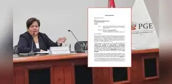María Caruajulca anuncia acciones legales contra Javier Pacheco en caso no deje cargo de procurador general María Caruajulca anuncia acciones legales contra Javier Pacheco en caso no deje cargo de procurador general