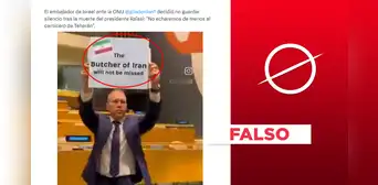Embajador israelí no expuso este insulto contra el fallecido Ebrahim Raissi en la ONU: es un montaje
