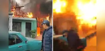 Villa El Salvador: auto explota dentro de casa tras un incendio