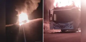 Arequipa: bus de la empresa Julsa se incendia y pasajeros se salvan de morir