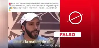 Nayib Bukele no dijo a Gabriel Boric que "la izquierda es una miseria" en rueda de prensa Nayib Bukele no dijo a Gabriel Boric que "la izquierda es una miseria" en rueda de prensa
