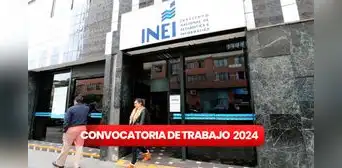 ¡Trabaja en INEI! Entidad abre convocatoria para encuestadores y técnicos en Lima con sueldos de S/2.100 ¡Trabaja en INEI! Entidad abre convocatoria para encuestadores y técnicos en Lima con sueldos de S/2.100