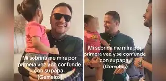 Niña descubre que su papá tiene un hermano gemelo y su reacción es viral: “La desconfiguraron” Niña descubre que su papá tiene un hermano gemelo y su reacción es viral: “La desconfiguraron”