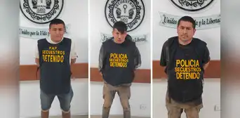 ¿Quiénes son los 3 delincuentes capturados por la PNP tras el rescate de la empresaria Jackeline Salazar?