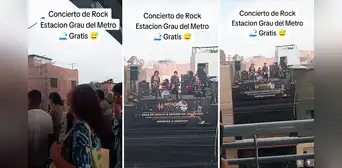 Banda de rock sorprende con concierto en azotea frente a la estación Grau y les dicen: "Se creían los Beatles"