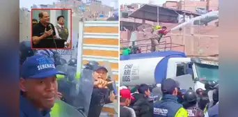 Surco reclama terreno y 6 serenos terminan heridos: acusan a alcalde de Chorrillos de ataques con camiones