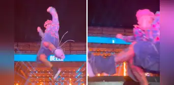 Cantante Beéle sufre aparatosa caída en el Lima Music Fest y video se hace viral en redes sociales