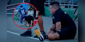 Jugador de Cienciano explota y patea a auxiliar de Unión Comercio por 'pisadita' Jugador de Cienciano explota y patea a auxiliar de Unión Comercio por 'pisadita'