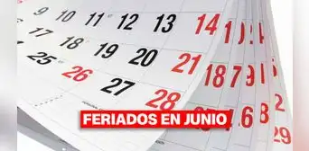 Además del 7 de junio, ¿cuántos feriados y días no laborables habrá el próximo mes? Además del 7 de junio, ¿cuántos feriados y días no laborables habrá el próximo mes?
