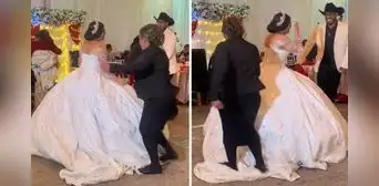 Mujer pisoteó el vestido de novia de su sobrina y usuarios enfurecen: “Fue totalmente intencional” Mujer pisoteó el vestido de novia de su sobrina y usuarios enfurecen: “Fue totalmente intencional”