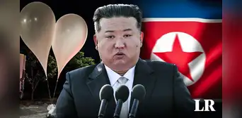 El líder de Corea del Norte, Kim Jong-un, lanza cientos de globos llenos de "basura y mugre" a Corea del Sur