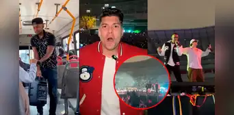 Ignacio Baladán cumplió sueño a músico callejero al hacerlo cantar con ‘Piso 21’ en el Estadio Nacional