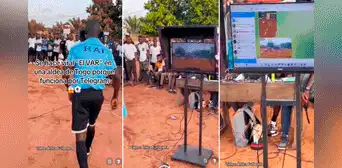 Se hace viral VAR de una aldea de Togo al funcionar con Telegram y en redes bromean: “Es más neutral” Se hace viral VAR de una aldea de Togo al funcionar con Telegram y en redes bromean: “Es más neutral”