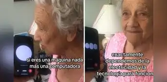 Adulta mayor enfrenta a ChatGPT, pero este la dejó en shock: "Eres una máquina nada más"