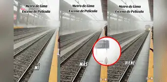 Peruano compara llegada del Metro de Lima en plena neblina con escena romántica y le dicen: “Parece Silent Hill”