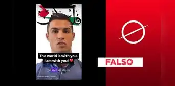 Cristiano Ronaldo no emitió mensaje de apoyo a los niños de Gaza: el video está adulterado Cristiano Ronaldo no emitió mensaje de apoyo a los niños de Gaza: el video está adulterado