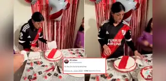 Fanática de River Plate sufrió pesada broma en su cumpleaños y reacción se hace viral: “Yo les tiro la torta”
