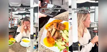 Turista queda aterrada al ver un plato de cuy en restaurante y desata críticas en redes: “Ni lo ha probado” Turista queda aterrada al ver un plato de cuy en restaurante y desata críticas en redes: “Ni lo ha probado”