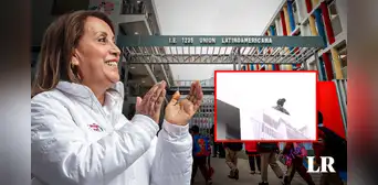 Dina Boluarte inaugura colegio y lleva francotiradores como parte de su seguridad
