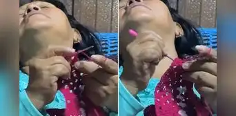 Peruana causa furor al tejer y dormir al mismo tiempo y dicen: "¿En qué nivel se desbloquea esa habilidad?"
