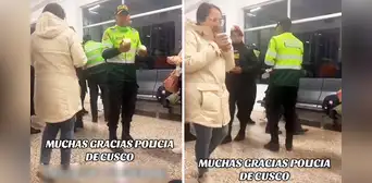 Policías se solidarizan y reparten café a pasajeros varados en aeropuerto del Cusco Policías se solidarizan y reparten café a pasajeros varados en aeropuerto del Cusco