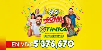 La Tinka EN VIVO, hoy, miércoles 5 de junio: resultados, jugada ganadora, pozo millonario y más La Tinka EN VIVO, hoy, miércoles 5 de junio: resultados, jugada ganadora, pozo millonario y más