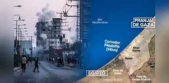 Israel toma el control total de la frontera de Gaza con Egipto y avanza en el interior de Rafah