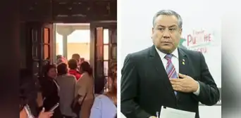 Encierran a periodistas durante visita de Gustavo Adrianzén en Ayacucho Encierran a periodistas durante visita de Gustavo Adrianzén en Ayacucho