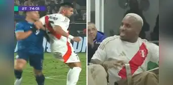 Farfán y su alarmante reacción tras ver el codazo de Zambrano en el Perú vs. Paraguay Farfán y su alarmante reacción tras ver el codazo de Zambrano en el Perú vs. Paraguay