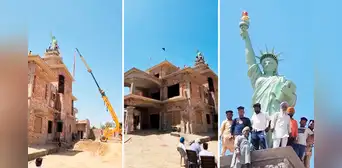 Hombre se vuelve viral al construir su propia Estatua de la Libertad tras negarle la visa para EE. UU. Hombre se vuelve viral al construir su propia Estatua de la Libertad tras negarle la visa para EE. UU.