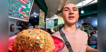 Danés prueba chifa en mercado del Callao y lo describe como el 'McDonald del Perú': "Está en todos lados"