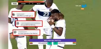 Hinchas reaccionan a entretenido 3-1 entre Ecuador y Bolivia: “Solo Perú no mete gol”