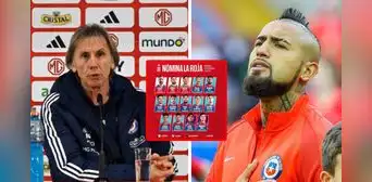 ¡Sin Vidal ni Medel! Ricardo Gareca presentó su lista de 26 jugadores de Chile para la Copa América