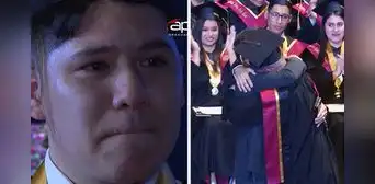Alumno de la UNMSM fue sorprendido en su graduación por su padre que llegó desde España: “Lloramos todos”