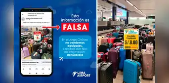 ¿El aeropuerto Jorge Chávez está vendiendo equipajes olvidados a S/8? Entidad lanza advertencia a sus pasajeros