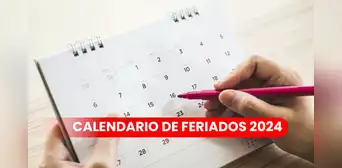 Calendario 2024 con feriados en Perú: lista de días festivos que restan en junio Calendario 2024 con feriados en Perú: lista de días festivos que restan en junio