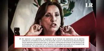 Dina Boluarte hizo oídos sordos con informe que recomendaba observar norma sobre alternancia Dina Boluarte hizo oídos sordos con informe que recomendaba observar norma sobre alternancia
