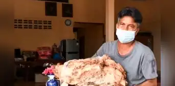 Narong Pthetcharaj, el pescador que se hizo millonario tras encontrar un 'vómito de ballena' flotando en el mar Narong Pthetcharaj, el pescador que se hizo millonario tras encontrar un 'vómito de ballena' flotando en el mar