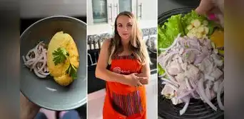Ucraniana dejó su carrera de abogada y hoy se dedica a cocinar platos peruanos en TikTok: “me encanta el arroz con pollo”